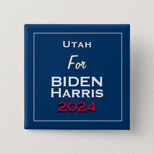 Utah for BIDEN HARRIS 2024 Square Button