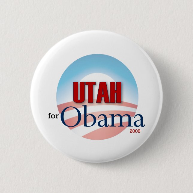 UTAH for Obama Pinback Button (Front)