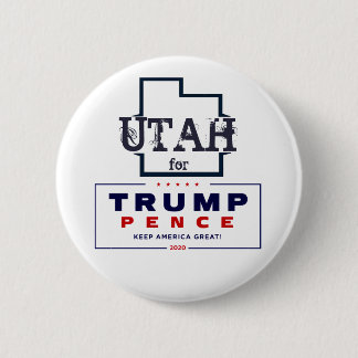Utah for Trump Pence 2020 Button