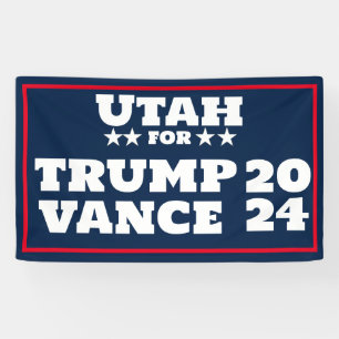 Utah for Trump Vance 2024 Banner