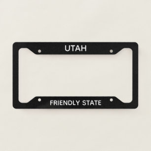 Utah Friendly State License Plate Frame