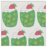 UTAH Green Gelatin Dessert Parfait Strawberry Food Fabric