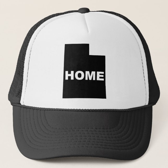 Utah Home Away From State Ball Cap Hat (Front)