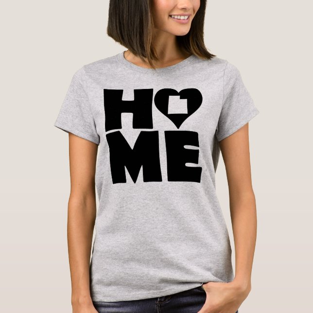 Utah Home Heart State Tees T-Shirt (Front)