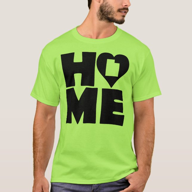 Utah Home Heart State Tees T-Shirt (Front)