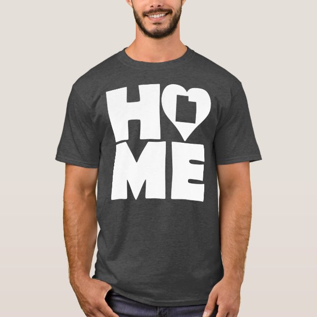 Utah Home Heart State Tees T-Shirt (Front)