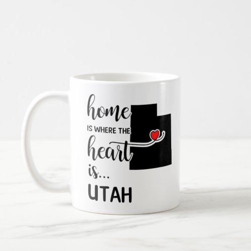 Utah home is where the heart is coffee mug
