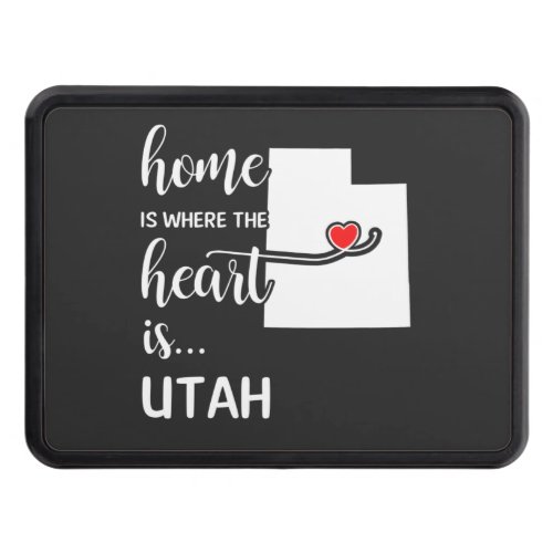 Utah home is where the heart is hitch cover