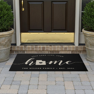 Utah Home State Personalized Doormat