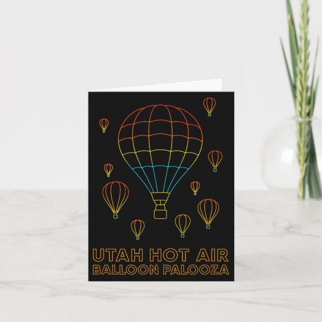 Utah Hot Air Balloon Palooza Apparel  Card (Front)