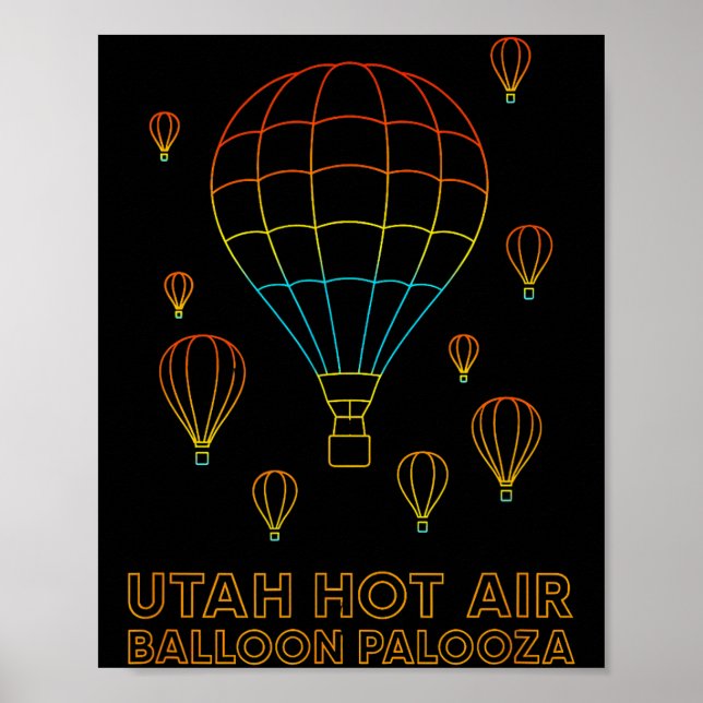 Utah Hot Air Balloon Palooza Apparel  Poster (Front)