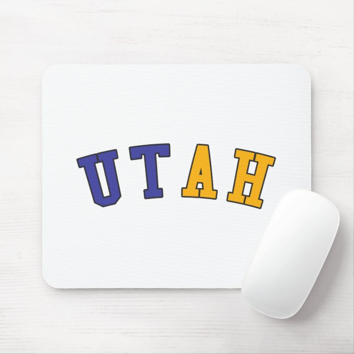 Utah in State Flag Colors Mouse Pad