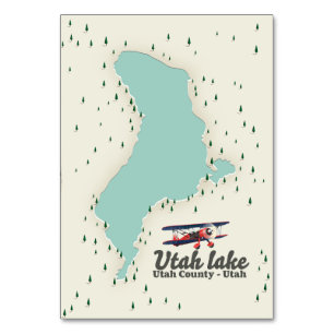 Utah Lake, Utah travel map Table Number