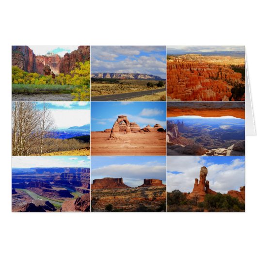 Utah Landscape Icons Cards (Front Horizontal)