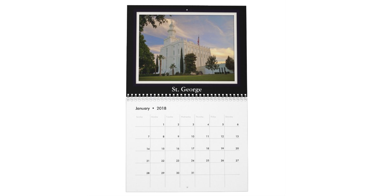 Utah LDS Temples 2015 15 Month Calendar Zazzle com