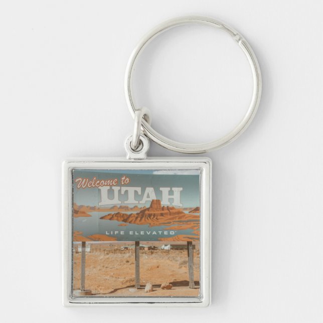 Utah Life Elevated Keychain (Front)