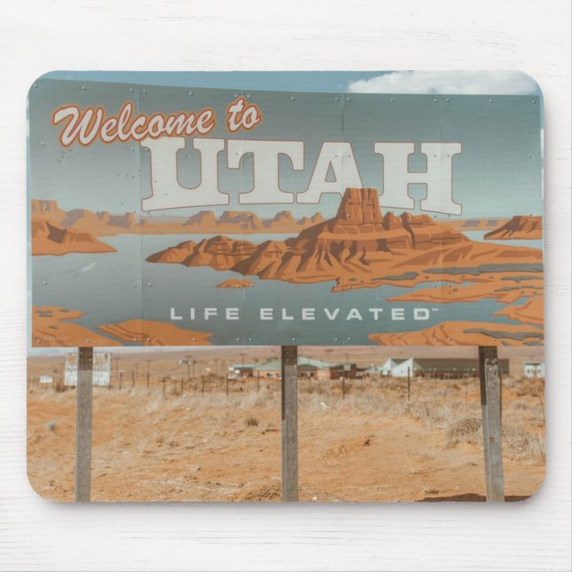 Utah Life Elevated Mouse Pad (Front)