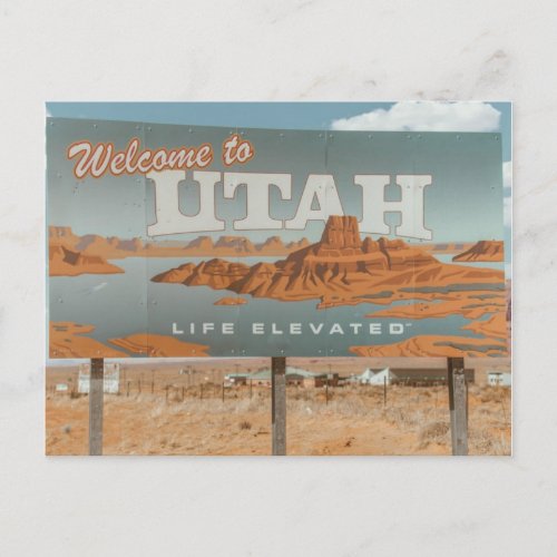 Utah Life Elevated Postcard