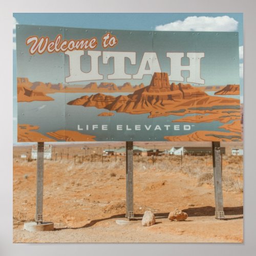 Utah Life Elevated Poster