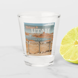 Utah Life Elevated Shot Glass