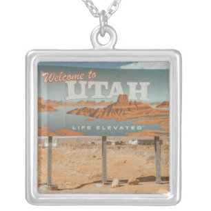 Utah Life Elevated Silver Plated Necklace