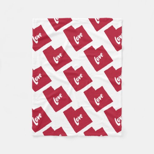 Utah Love Fleece Blanket