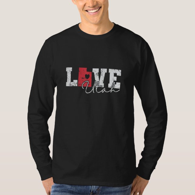 Utah Love USA America State T-Shirt (Front)