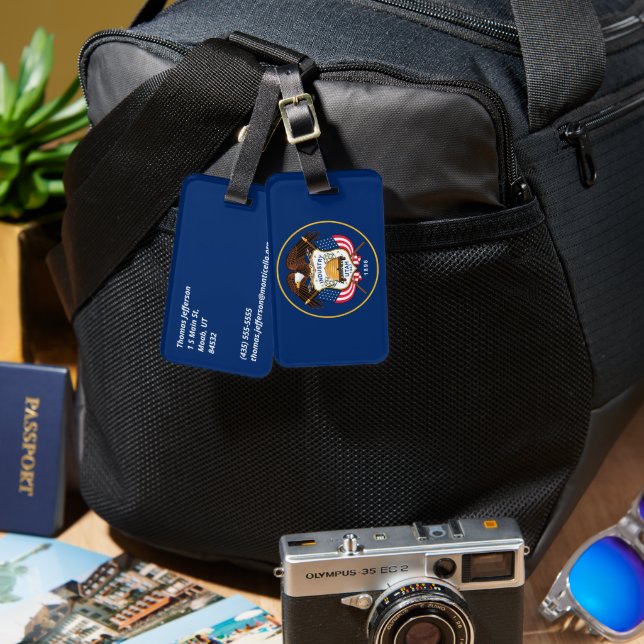 Utah Luggage Tag (Front & Back)