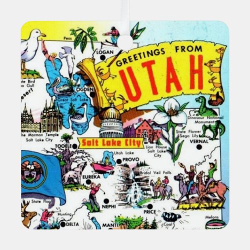 Utah Map Ornament