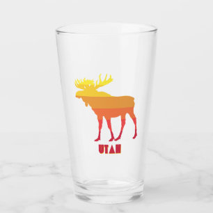 Utah Moose Glass