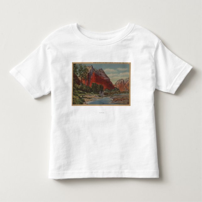 Utah - Mount Majestic & Angel's Landing Toddler T-shirt (Front)