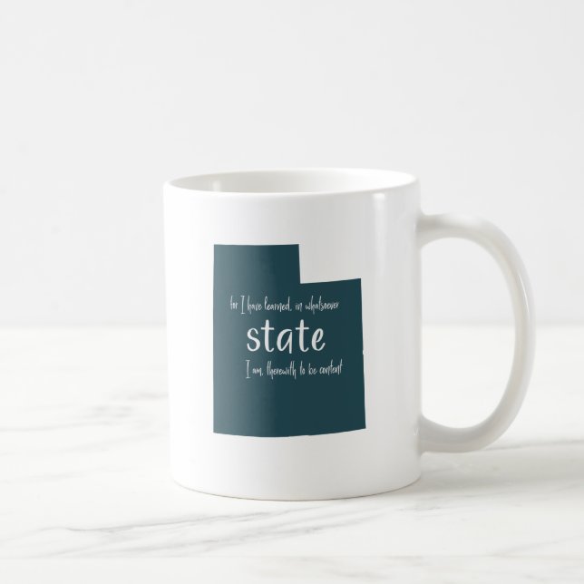 Utah Mug Verse Whatsoever State I am (Right)