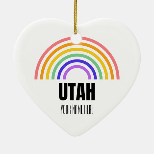 Utah _ National Park _ Salt Lake _ Personalized Ceramic Ornament