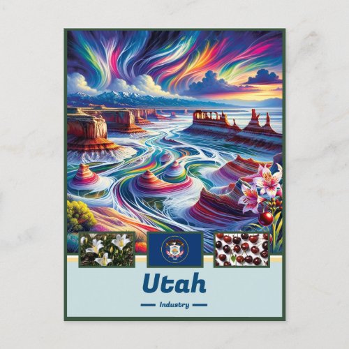 Utah Natural Wonder Scenic Postcard