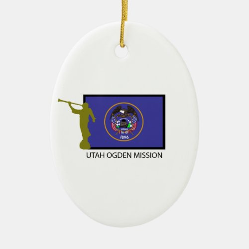 UTAH OGDEN MISSION LDS CTR CERAMIC ORNAMENT