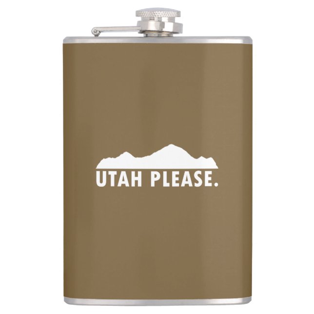Utah Please Flask (Front)