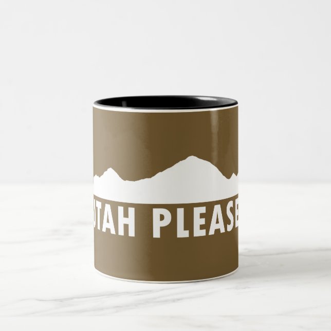 Utah Please Two-Tone Coffee Mug (Center)
