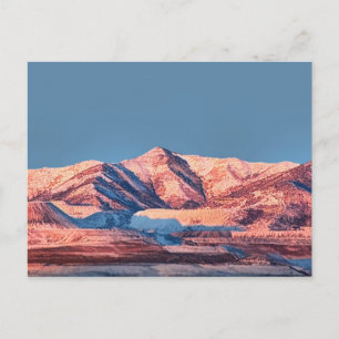 Utah Postcards Oquirrh Mountains Snow Winter Plain