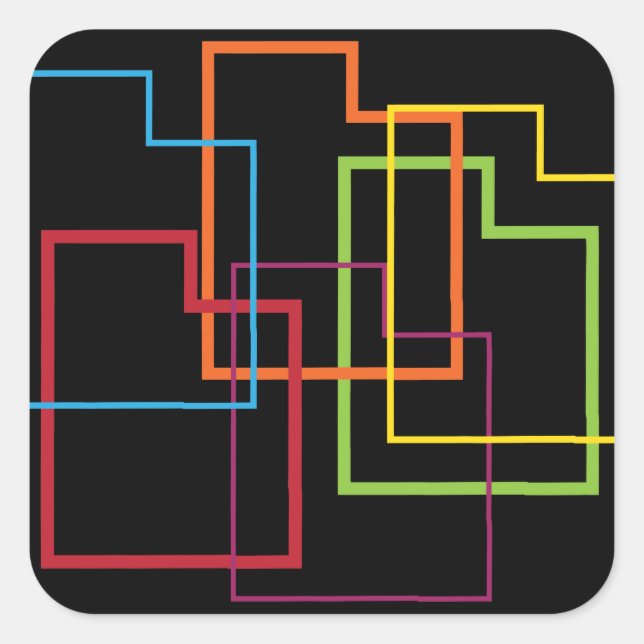 utah pride blur square sticker (Front)