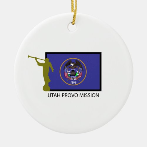 UTAH PROVO MISSION LDS CTR CERAMIC ORNAMENT