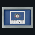 Utah Rectangular Belt Buckle<br><div class="desc">Utah</div>