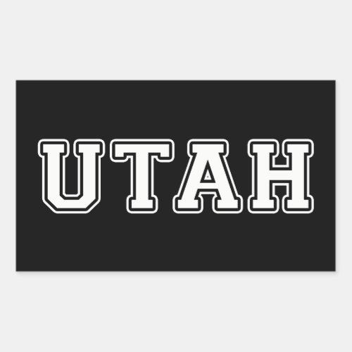 Utah Rectangular Sticker