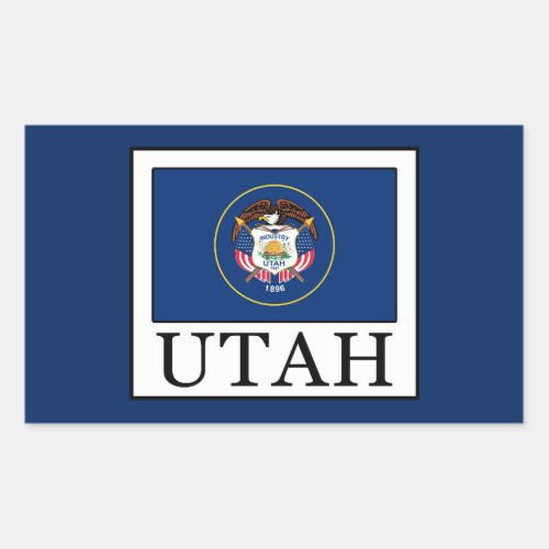 Utah Rectangular Sticker