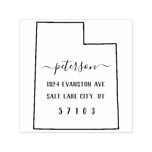 Utah Return Address Stamp Self_Inking