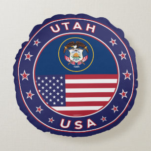 Utah Round Pillow