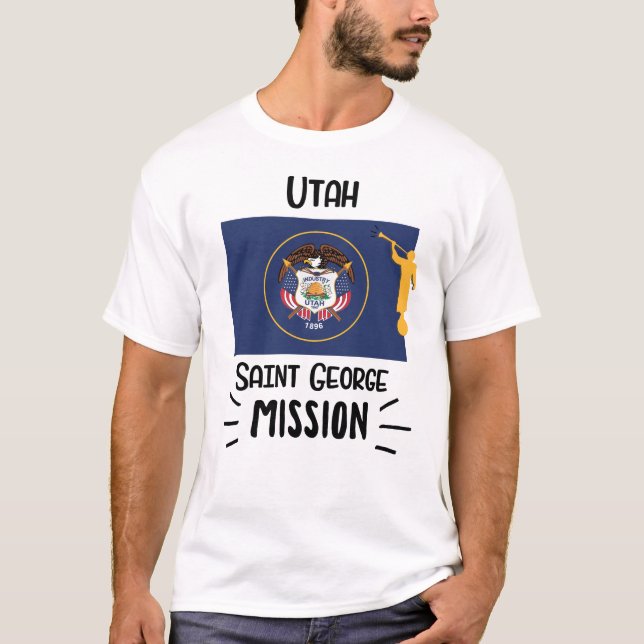 Utah Saint George Mormon LDS Mission T-Shirt (Front)