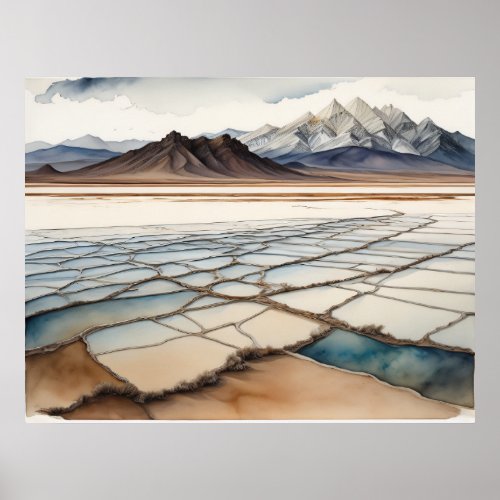 Utah Salt Flats 1 Poster