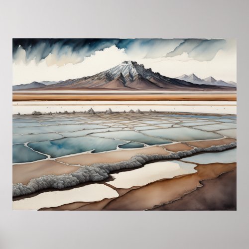 Utah Salt Flats 2 Poster