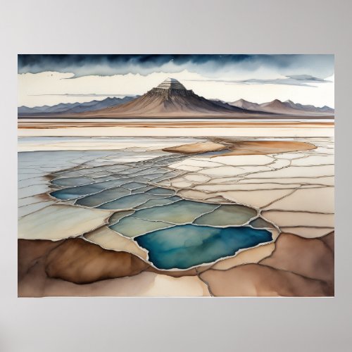 Utah Salt Flats 3 Poster