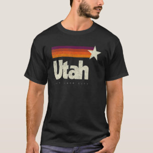 Utah Salt Lake City Cool Retro Distressed American T-Shirt